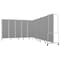 National Public Seating Room Divider, 6' Height, 11 Sections, Grey Panels and Grey Frame RDG6-11PT02 - alternate 3